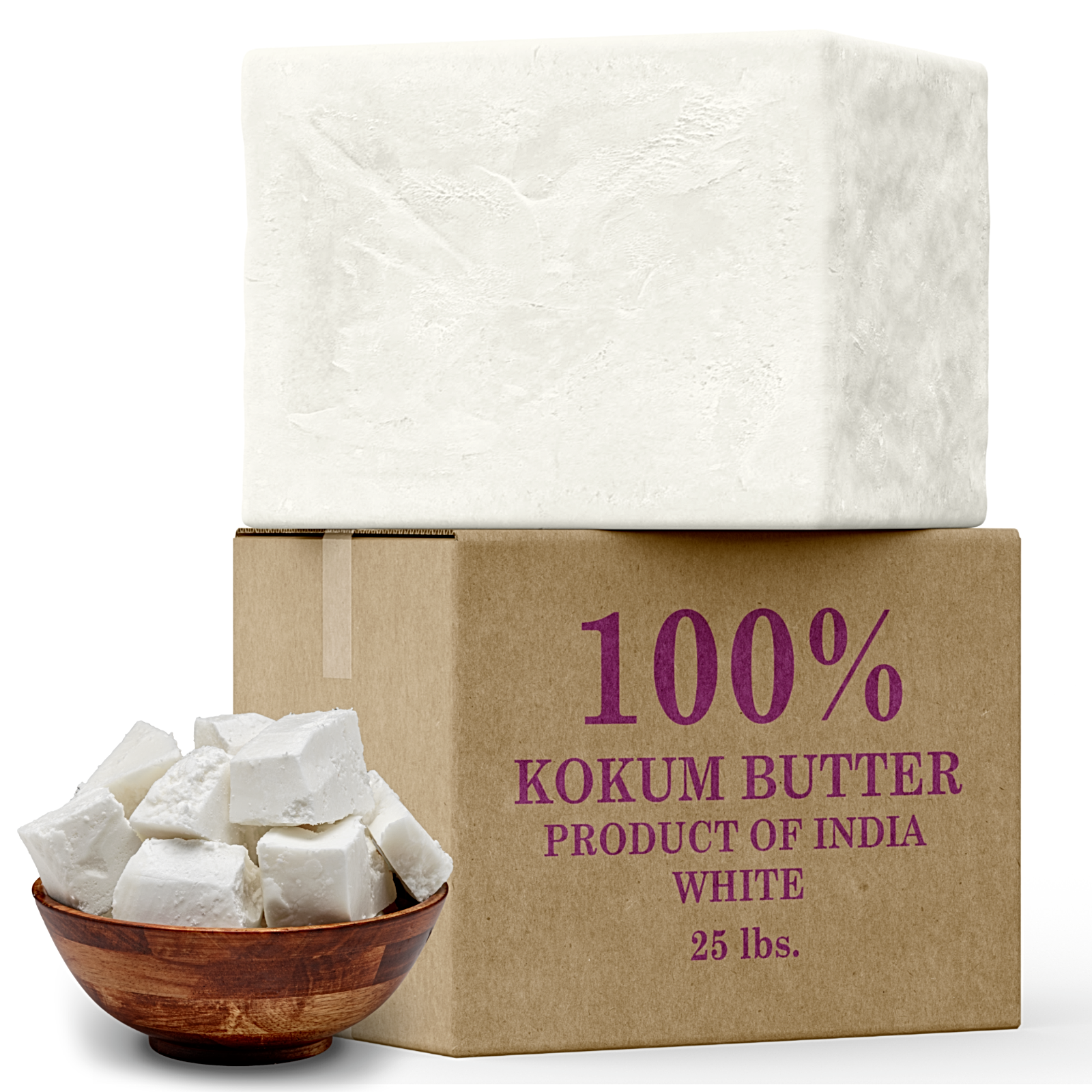 Raw Kokum Butter 100% Pure Natural Organic Cold Pressed Bulk Wholesale