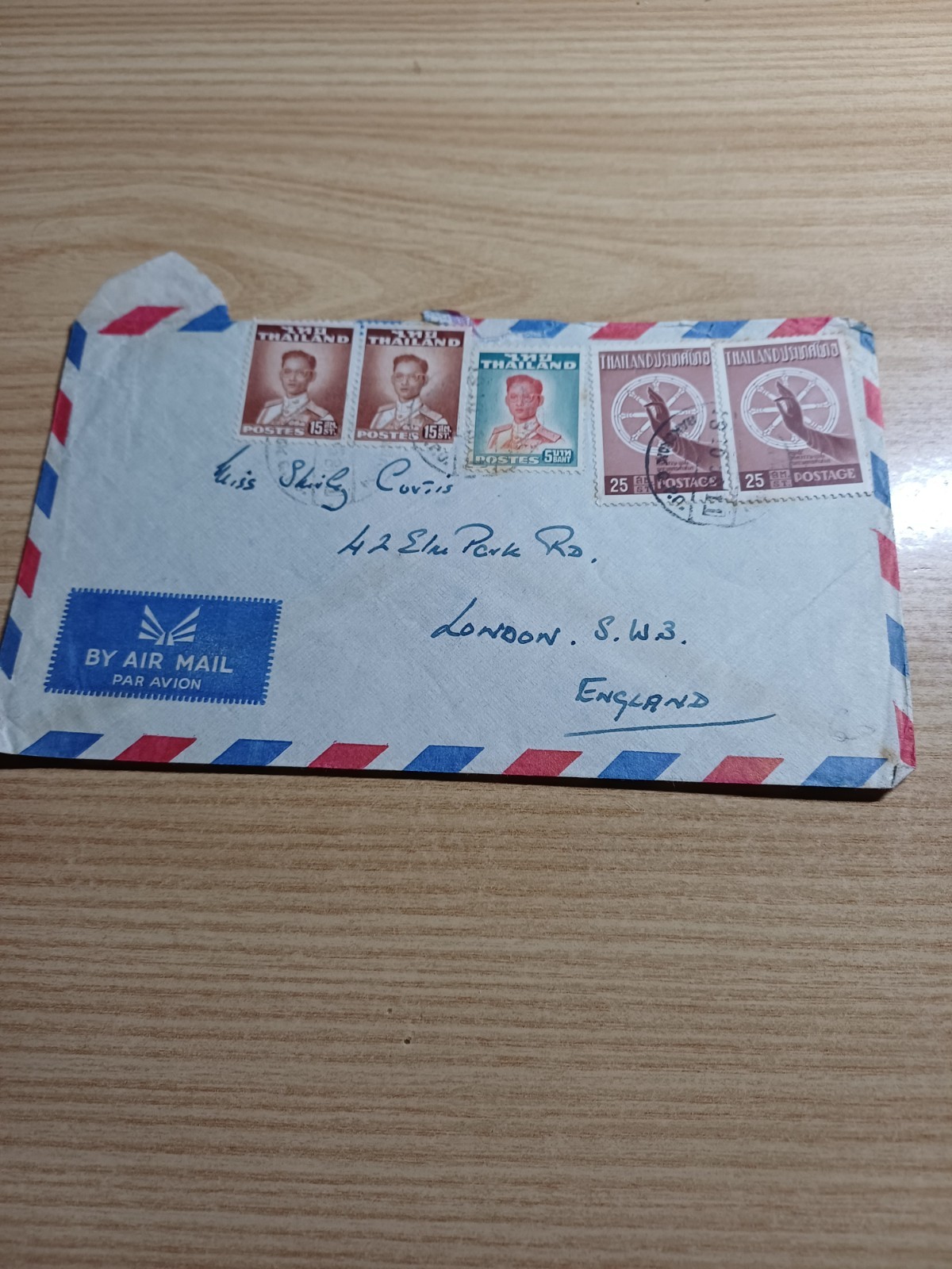 Thailand 18 Many Travel Envelopes X Air Mail Gorgeous Lot