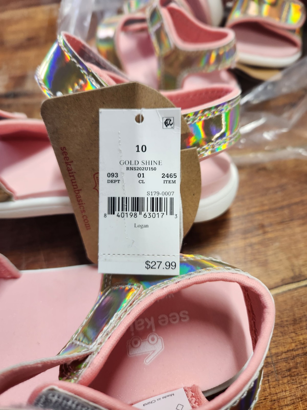 See Kai Run Basics Girls Sandals, Pink Gold Shine, SZ 4, 5, 10, NWT, SHIPS FREE