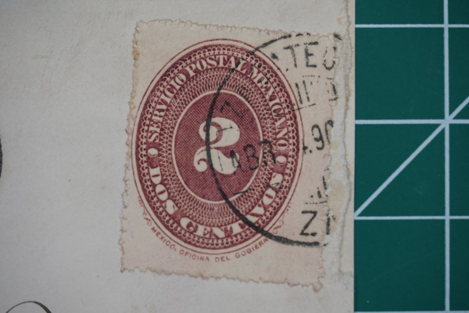 1890 Mexico Zacatecas Cover to USA w/ Scott 196 2c Brown Carmine Eagle Pass