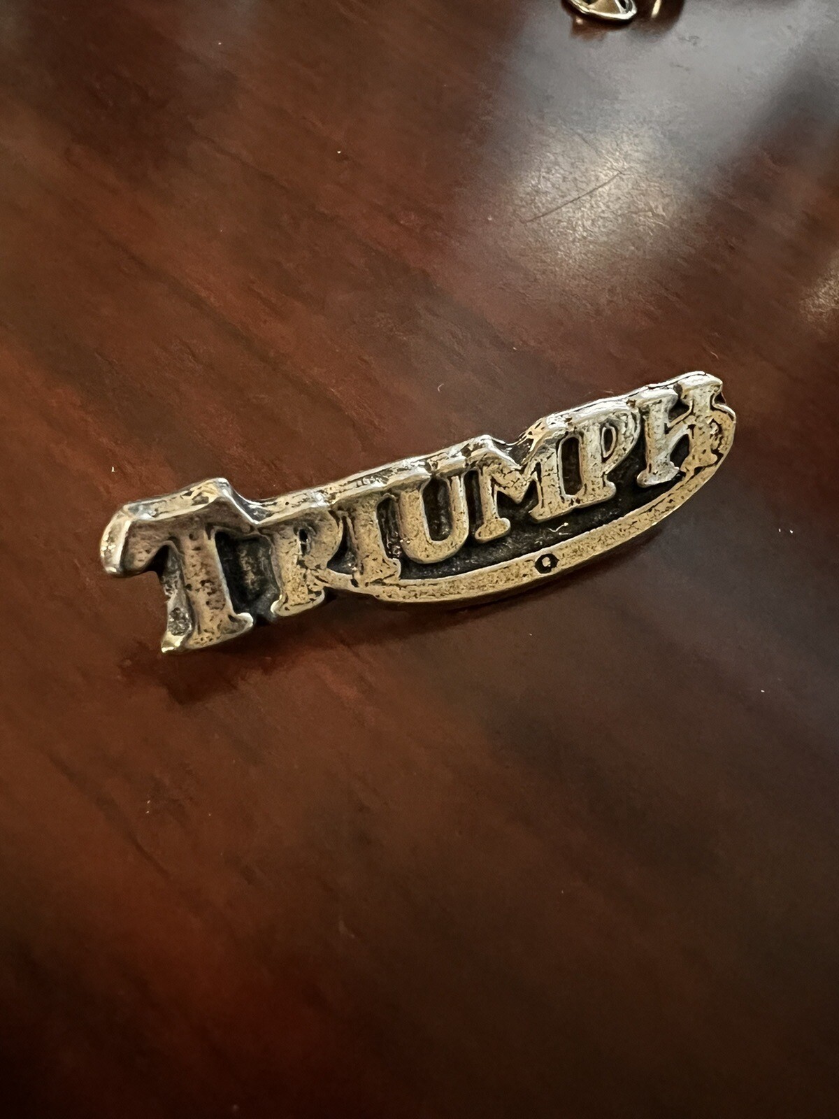 Triumph Pin British Flag Motorcycle Tank Vest Hat Shirt Badge Emblem Cafe Racing