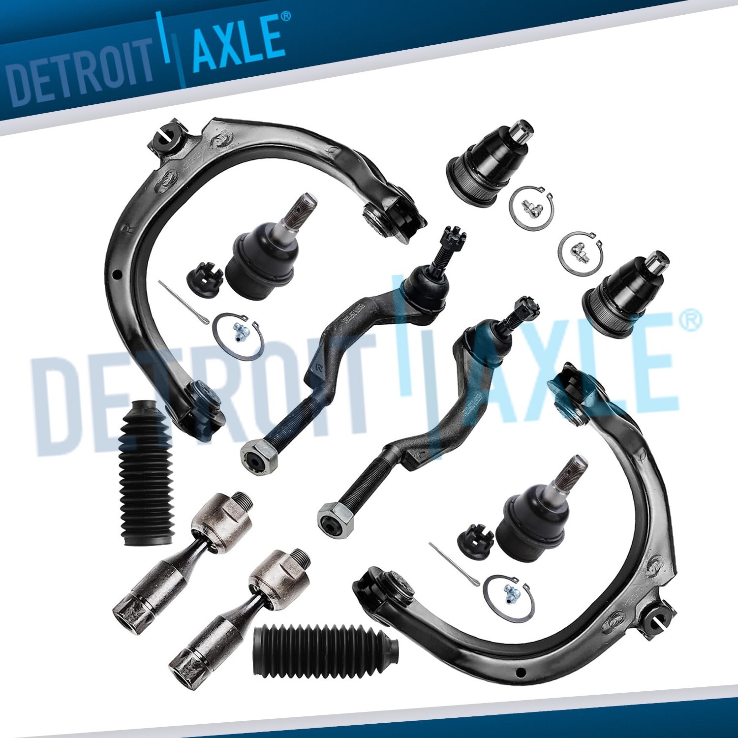 12pc Front Upper Control Arm Suspension Kit for GMC Envoy Chevy Trailblazer 9-7x