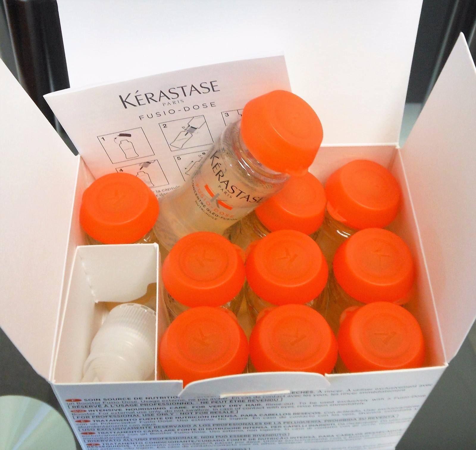 KERASTASE FUSIO DOSE CONCENTRE OLEO FUSION 10 x 12ml VIALS, WITH SPRAYER