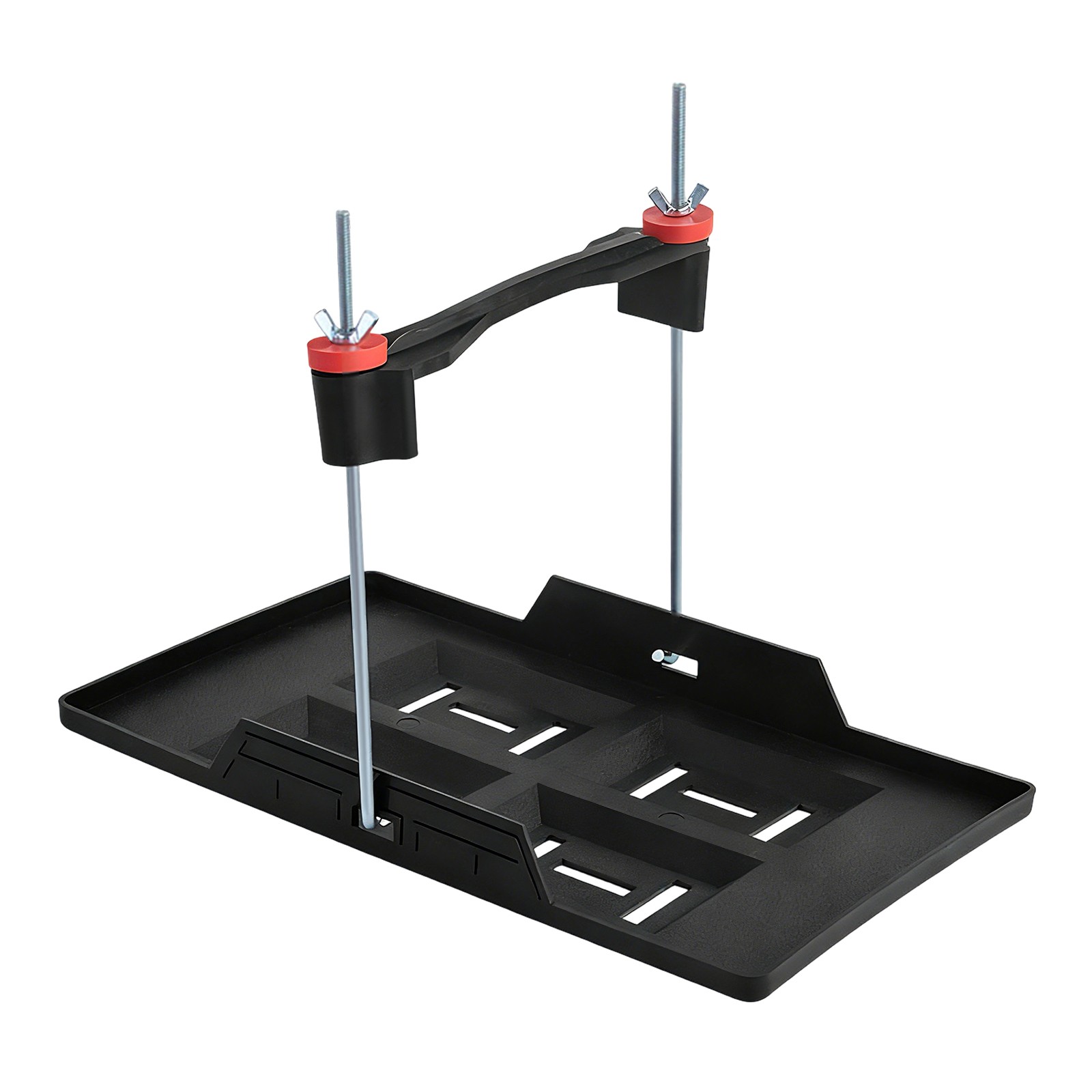 Car Storage Battery Holder Hold Down Tray Adjustable Bracket 25cm Screw Rod
