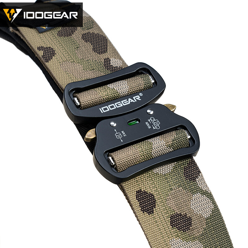 IDOGEAR 2" Tactical Belt Combat Quick Release Metal Buckle MOLLE Mens Belts Gear