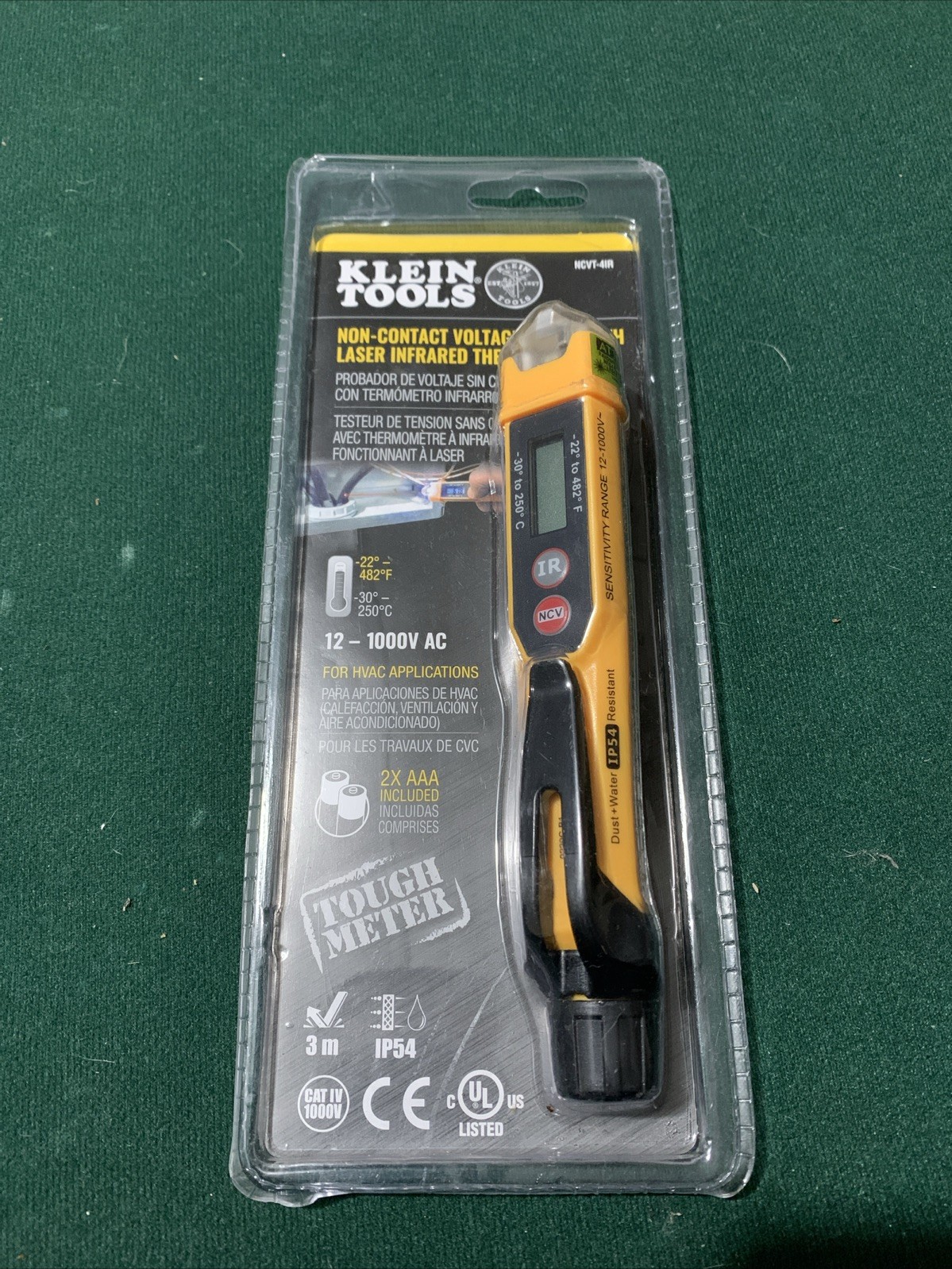 NEW Klein Tools NCVT-4IR Non-Contact Voltage Tester w/Infrared Thermometer