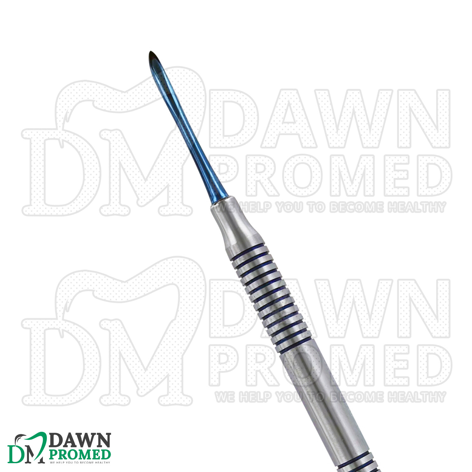 Dental Periosteal Elevator Molt # 9 Blue Titanium Coated Double Ended German Gr