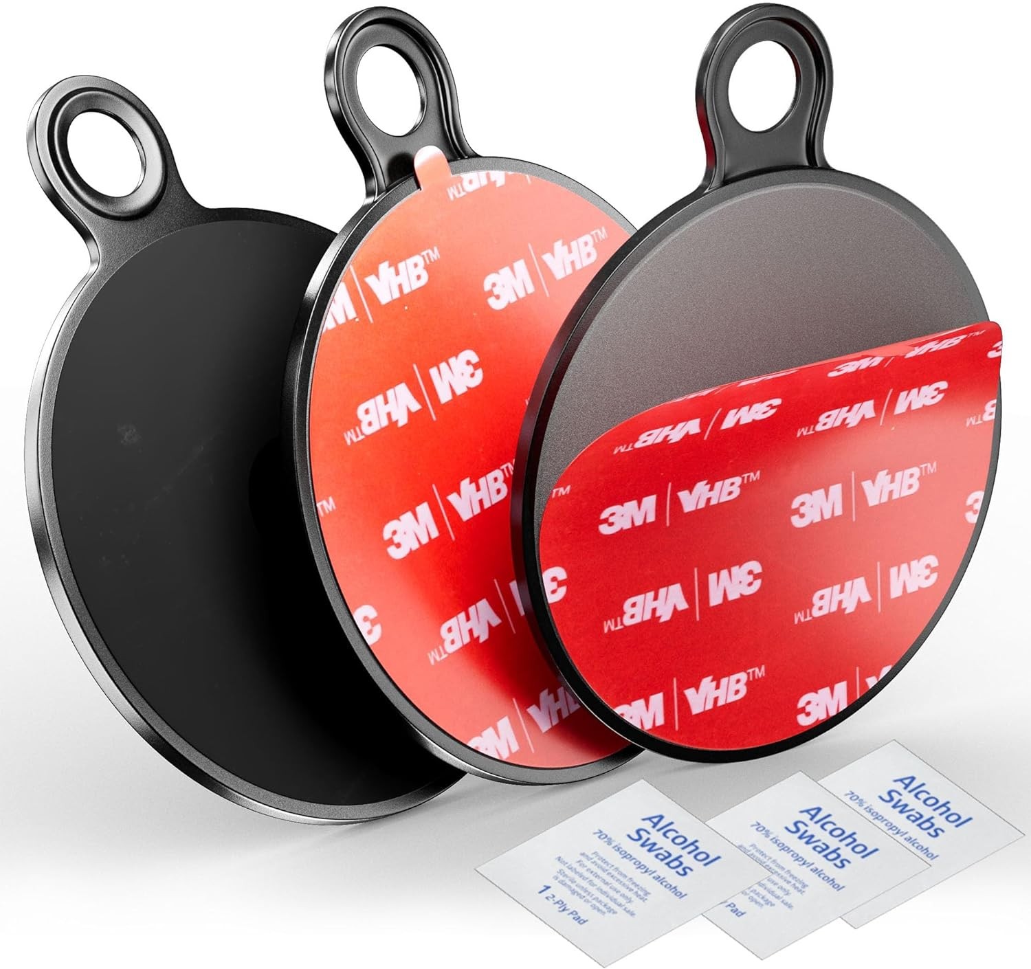 Dashboard Pad Mounting Disk for Suction Cup - 3M Phone Car Mount Red