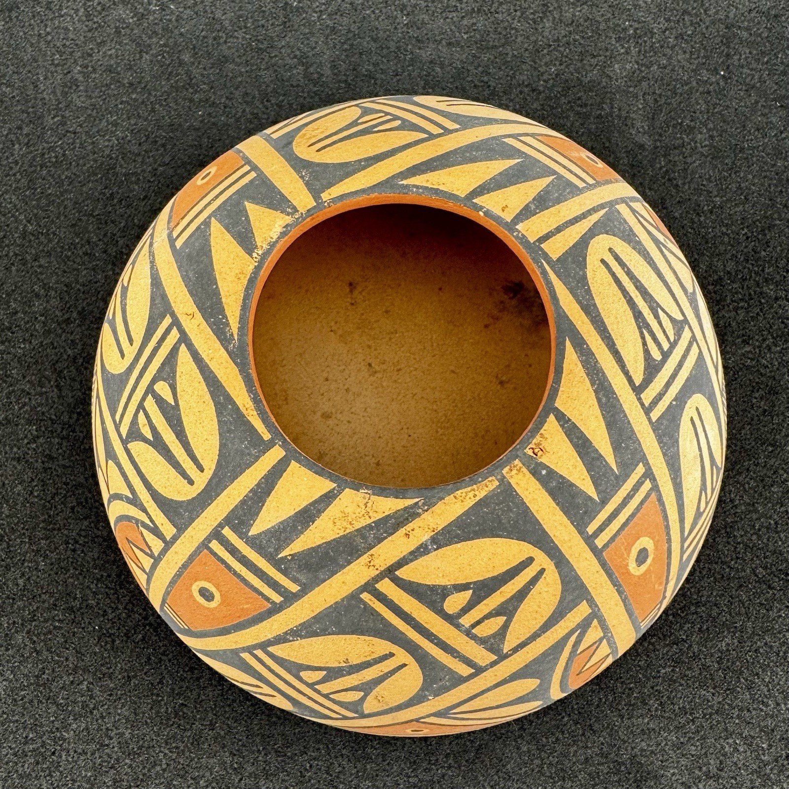 Native American Jemez Pueblo Pottery Olla Signed Jemez Polychrome Jar