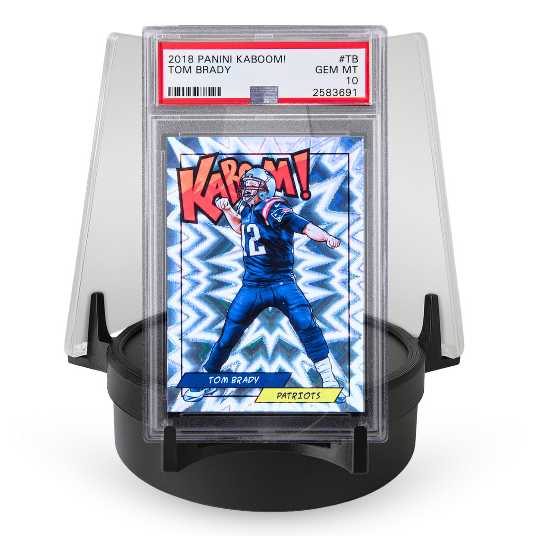 Sports Trading Card Rotating Display - Adjustable Speed Spinning Stand Holder