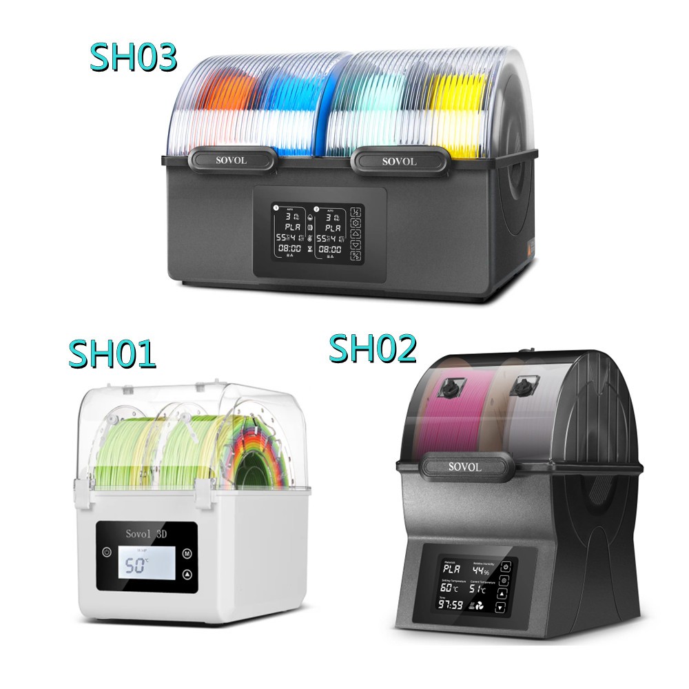 Sovol SH01/02/03 Filament Dryer Box Heating&Drying for all 1.75/2.85mm Filament
