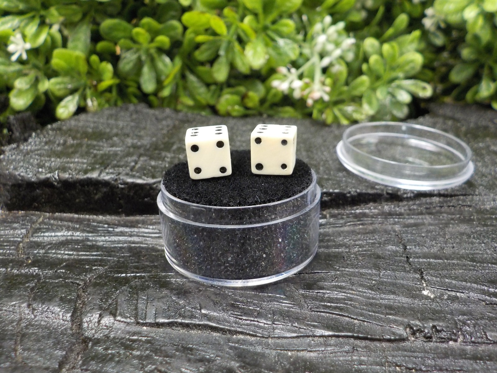 Old Rare Vintage Antique Civil War Relic Bone Dice Set Extremely Rare Free Case