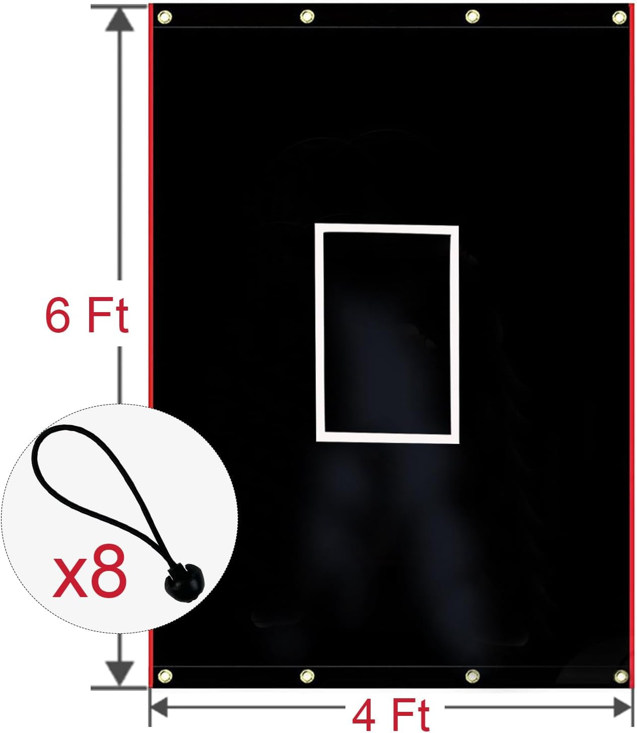 Batting Cage Backstop with Strike Zone Heavy Duty PVC Coated Oxford Fabric Vinyl