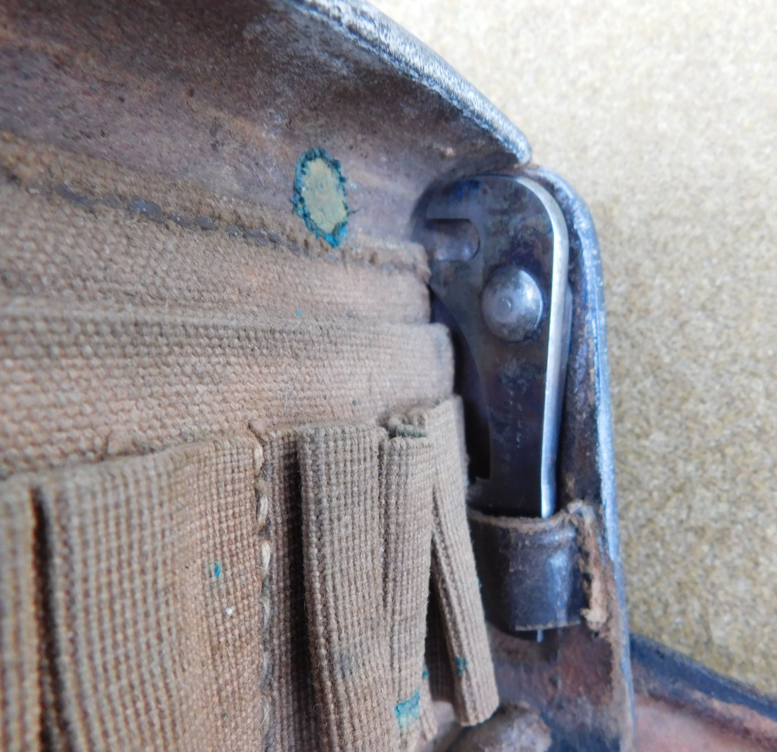 RARE ORIGINAL INDIAN WARS USM U.S. MARINE CORPS M1874 MCKEEVER CARTRIDGE BOX