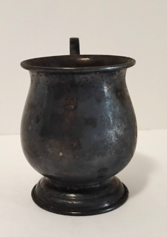 Vintage Silver Plated Small Teacup READ