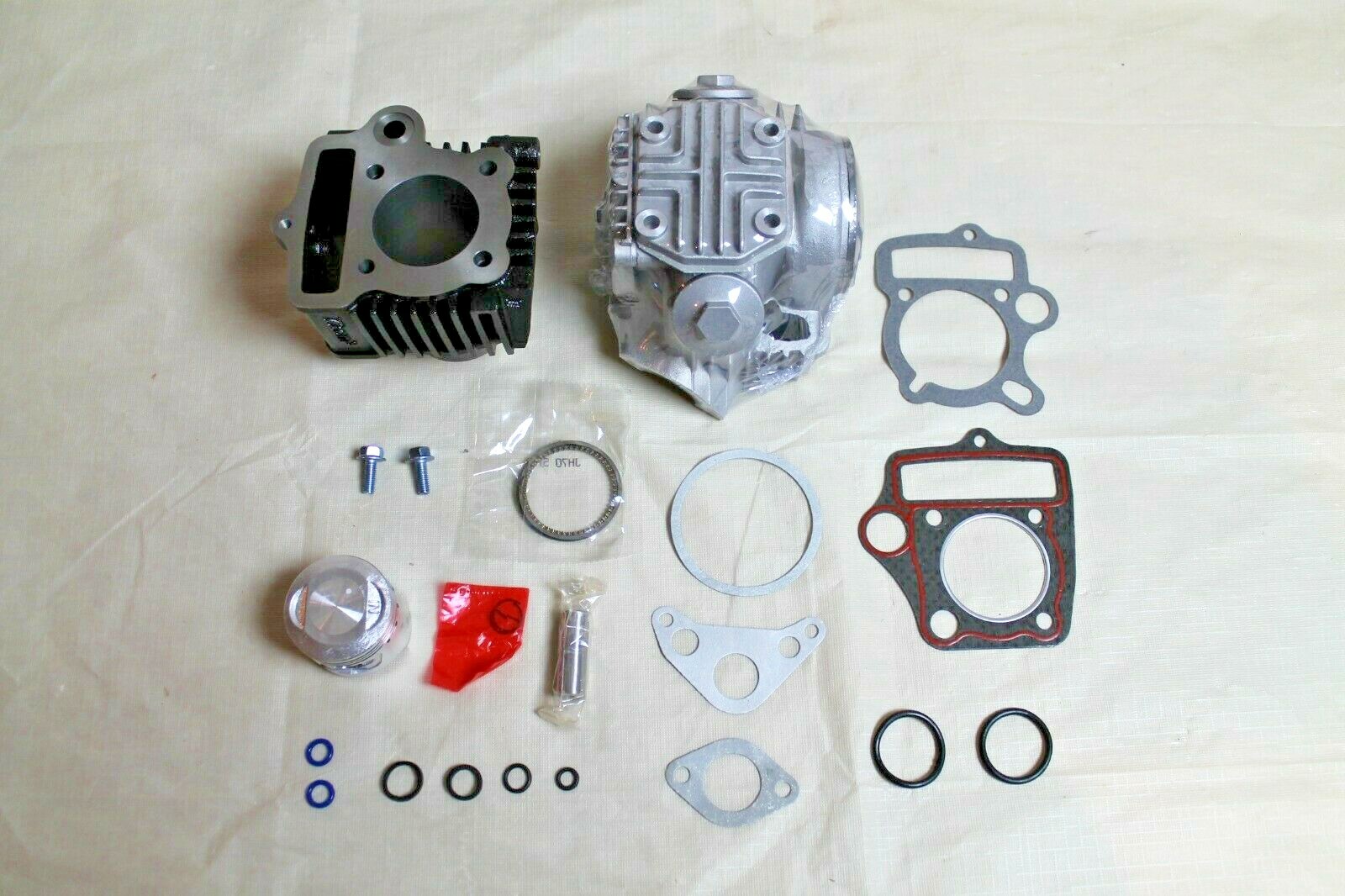 New Honda CRF70 Engine Top End Rebuild Kit Cylinder Head Piston For 2004-2012