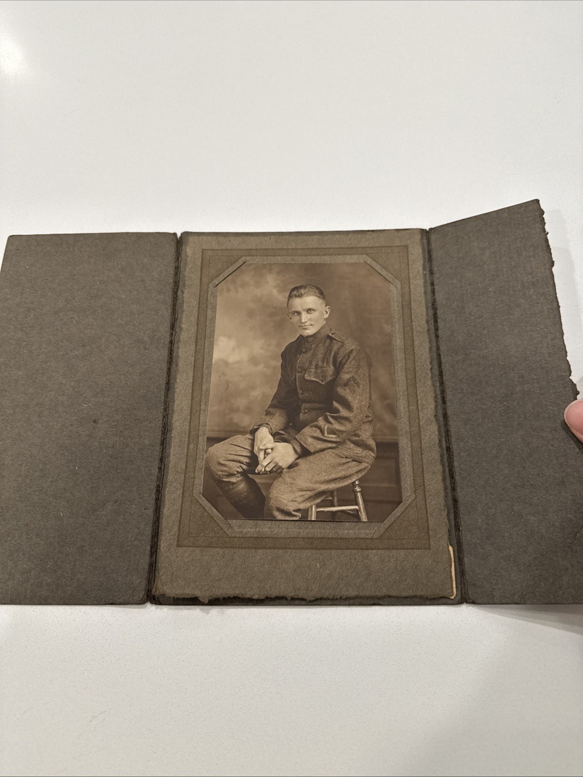 WWI Studio Photo, 360th infantry regiment, 90th Infantry Divsion