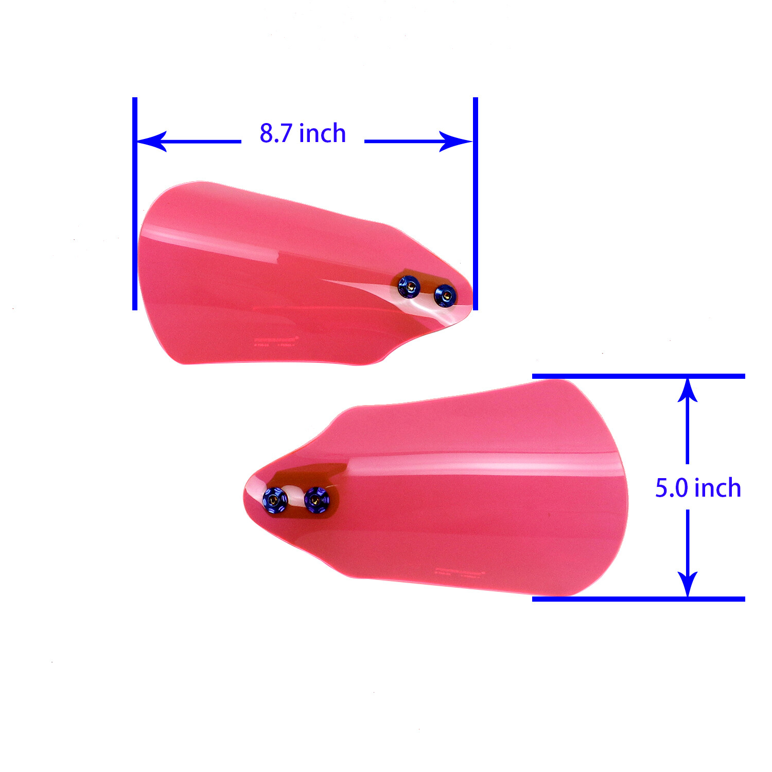 Pink Hand Grips Guard Protector Wind Deflector For Harley Dyna Fat Bob FXDL FLD