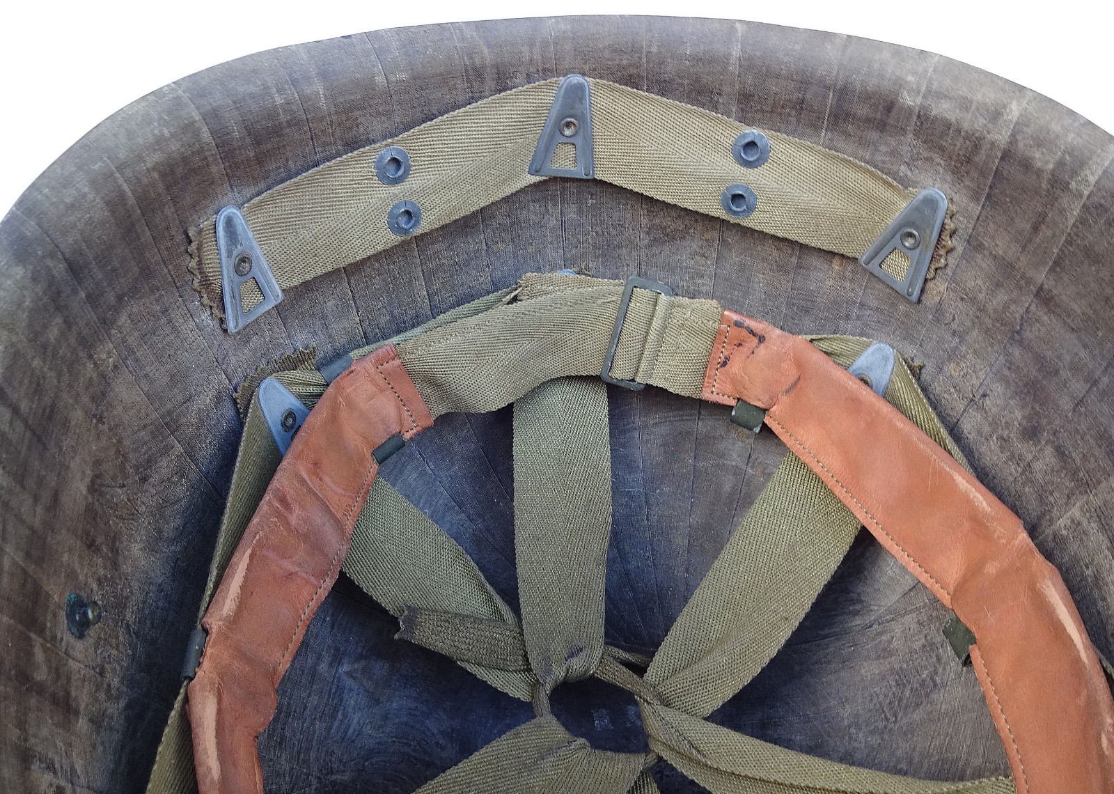 US WWII Hood Rubber Company M-1 Helmet Liner - Rarest of All M-1 Liners