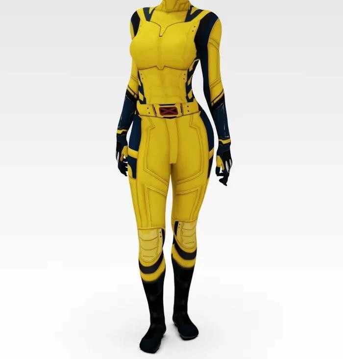 Wolverine Female Spandex Costume, XS-XXXL, Adults Triple Claws Superhero Outfit