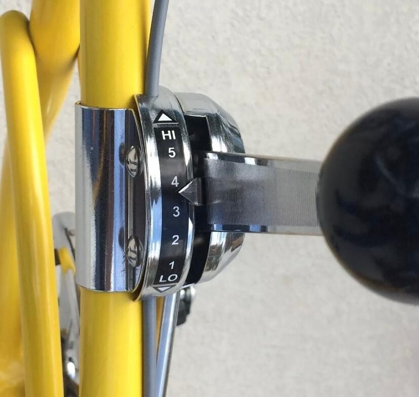 1966 & 1967 Schwinn “Hi 5 4 3 2 1 Lo” Stik Shift Sticker