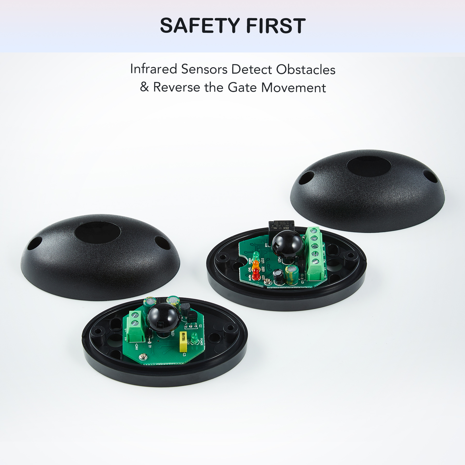 CO-Z Automatic Dual Arm Swing Gate Opener Kit 661 lbs w/ Remote Control DC Motor