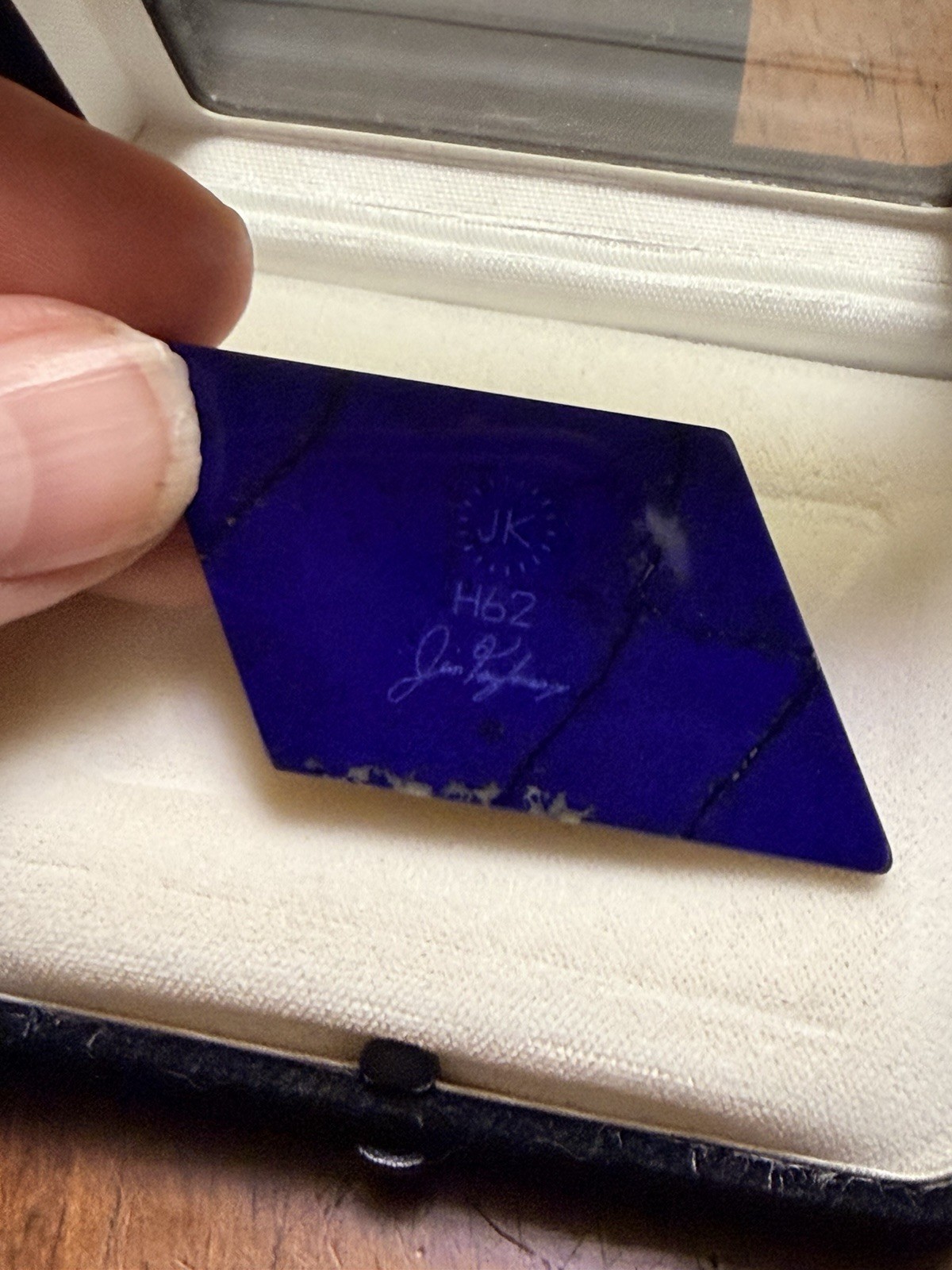 Jim Kaufmann Lapis Lazuli Opal Turquoise Intarsia 46.34ct Signed H62 Lapidary