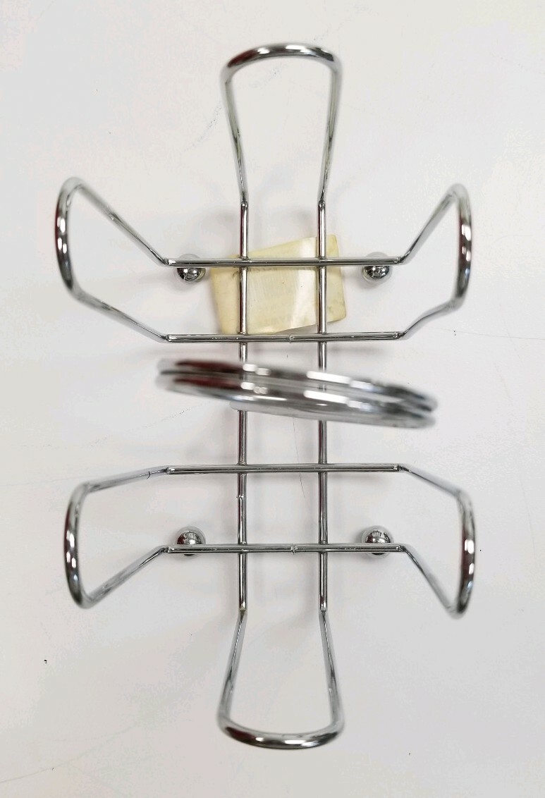 Chrome Wire Metal Sugar Sweetener Packet Holder Dispenser, New