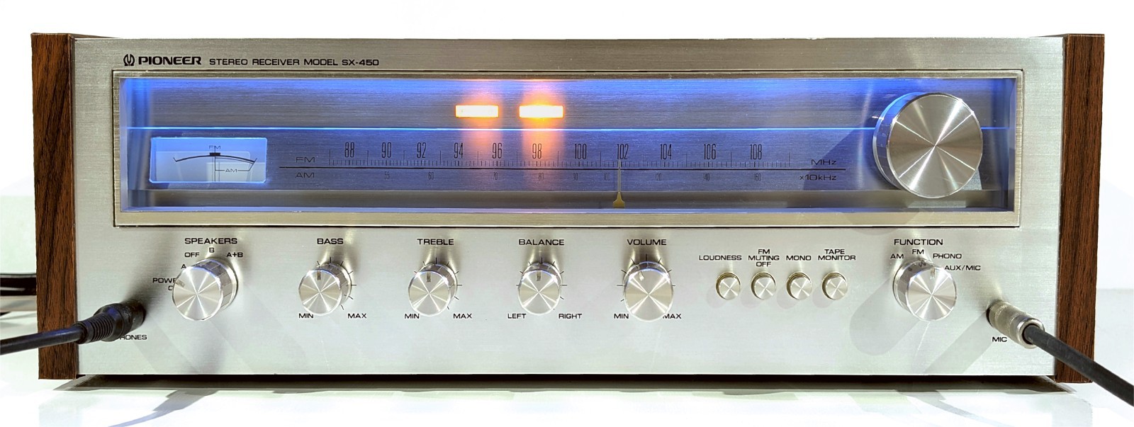 🔥【PRO SERVICED】Pioneer SX-450 30W Receiver~XSTR/CAP/P.SWITCH/LED MODS💥GUARANTY