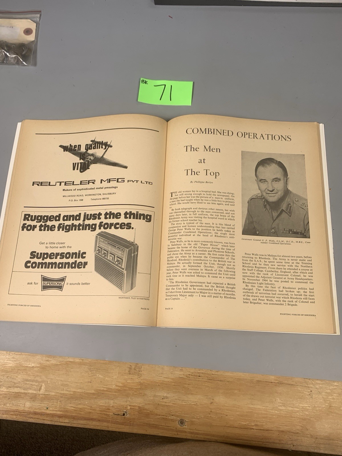 Fighting Forces of Rhodesia No.4 Magazine BK71