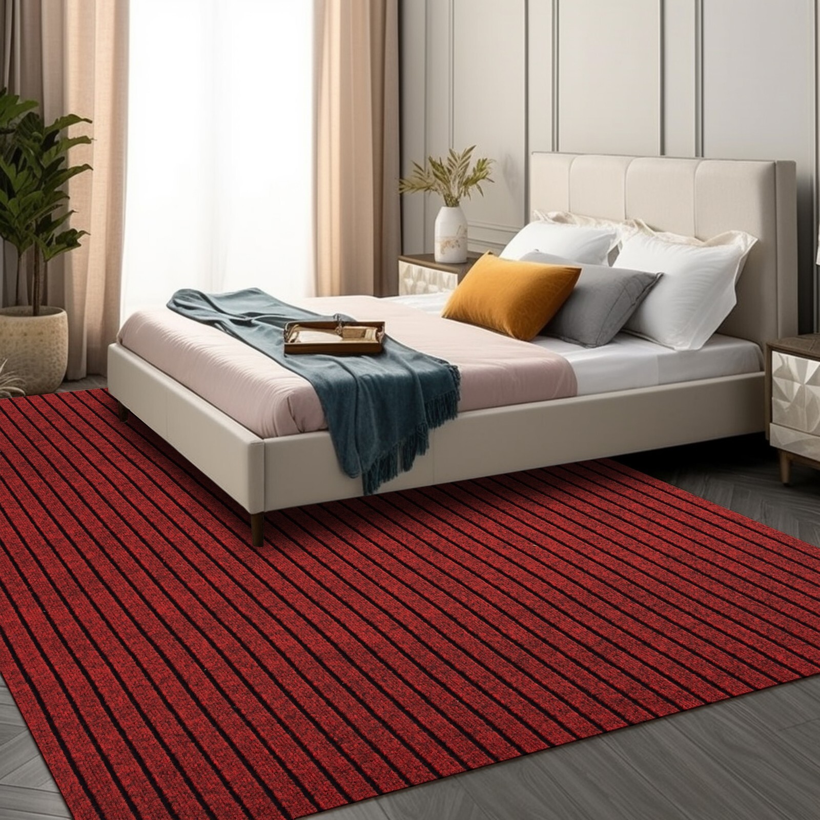 Runner Rug 2 x 6, 3 x 10 ft Hallway Non Slip Rubber Rugs for Kitchen Carpet