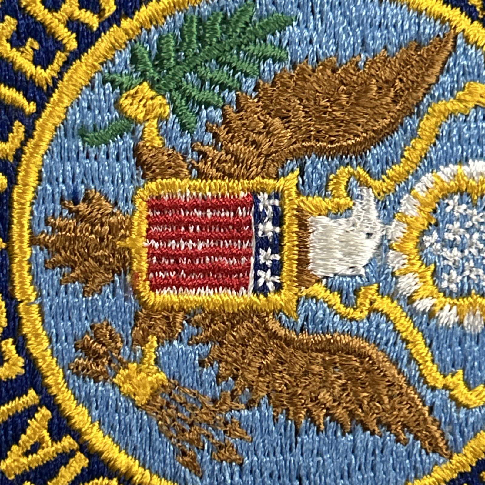 Veterans of Foreign Wars VFW Embroidered White 7” Round Patch