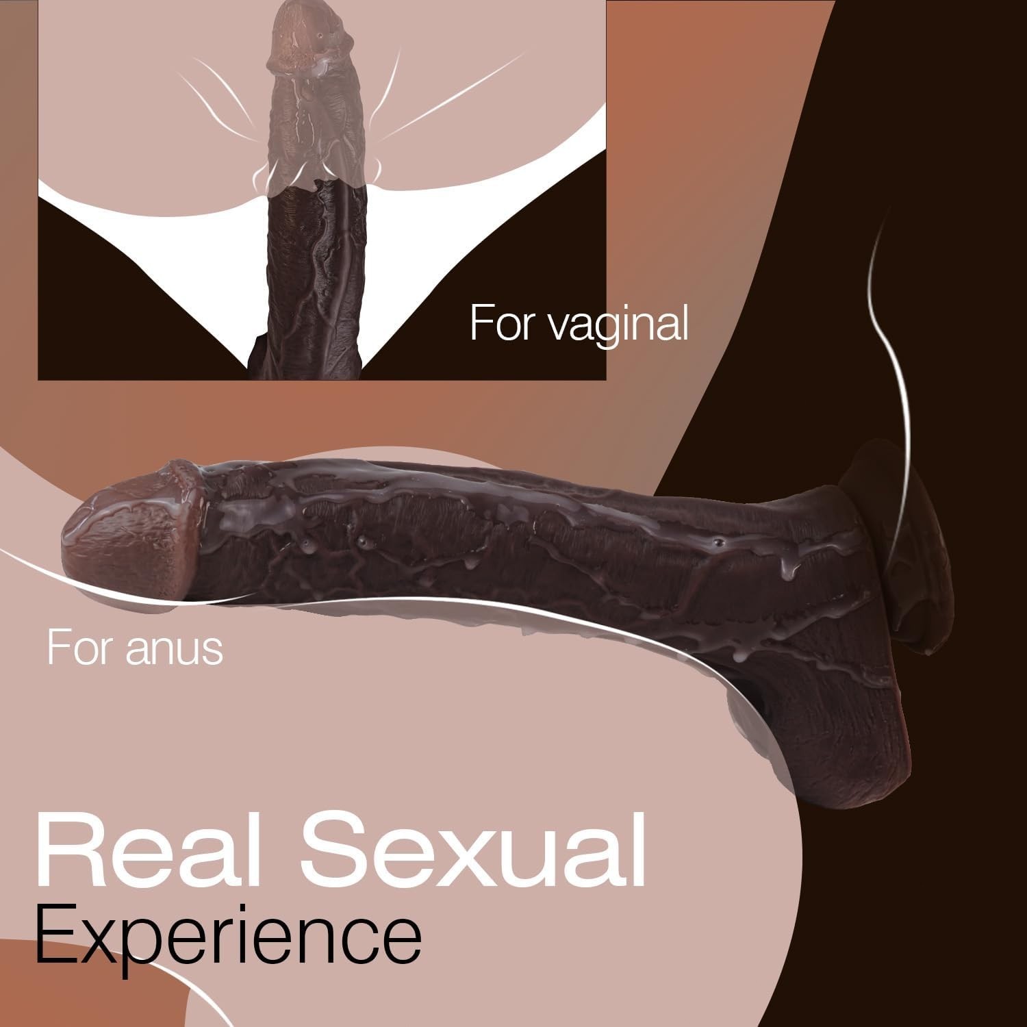 11” Long Liquid Silicone Realistic Big Dildo Vagina Anal Huge Thick Penis Toys
