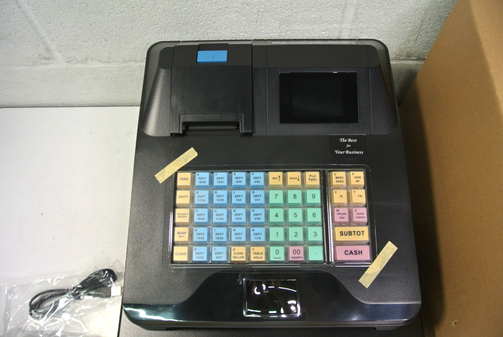 Perfiware Cash Register with Cash Drawer & Receipt Printer HS71-80UB