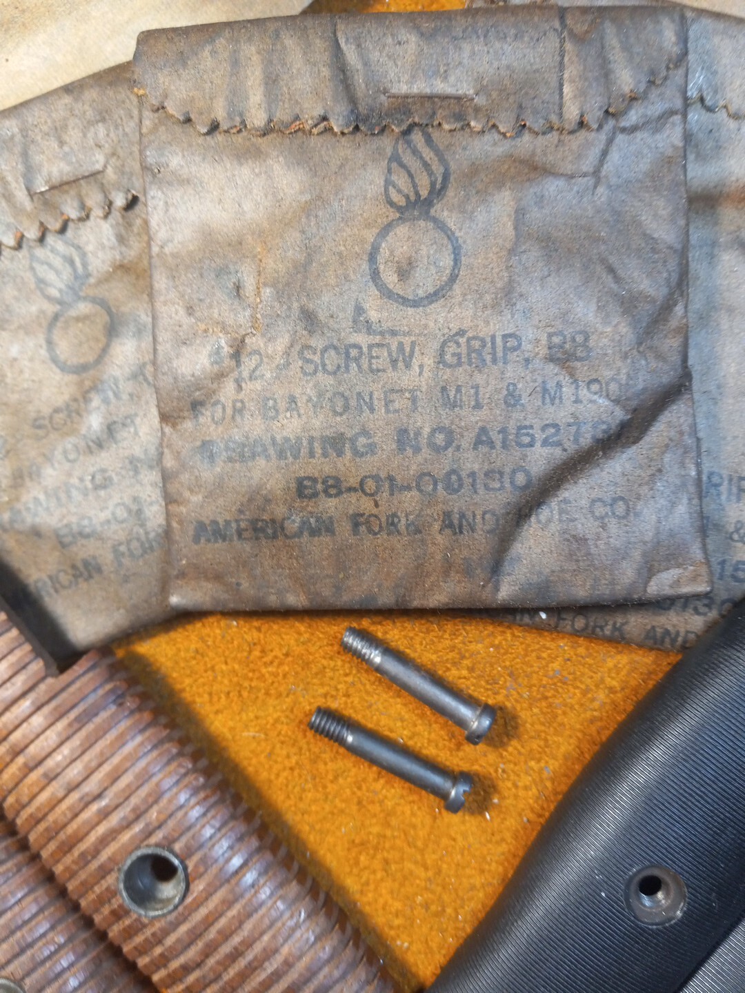 M1905 Bayonet Screw USGI NOS WWI WWII M1 Garand 1903 1903A3 Springfield