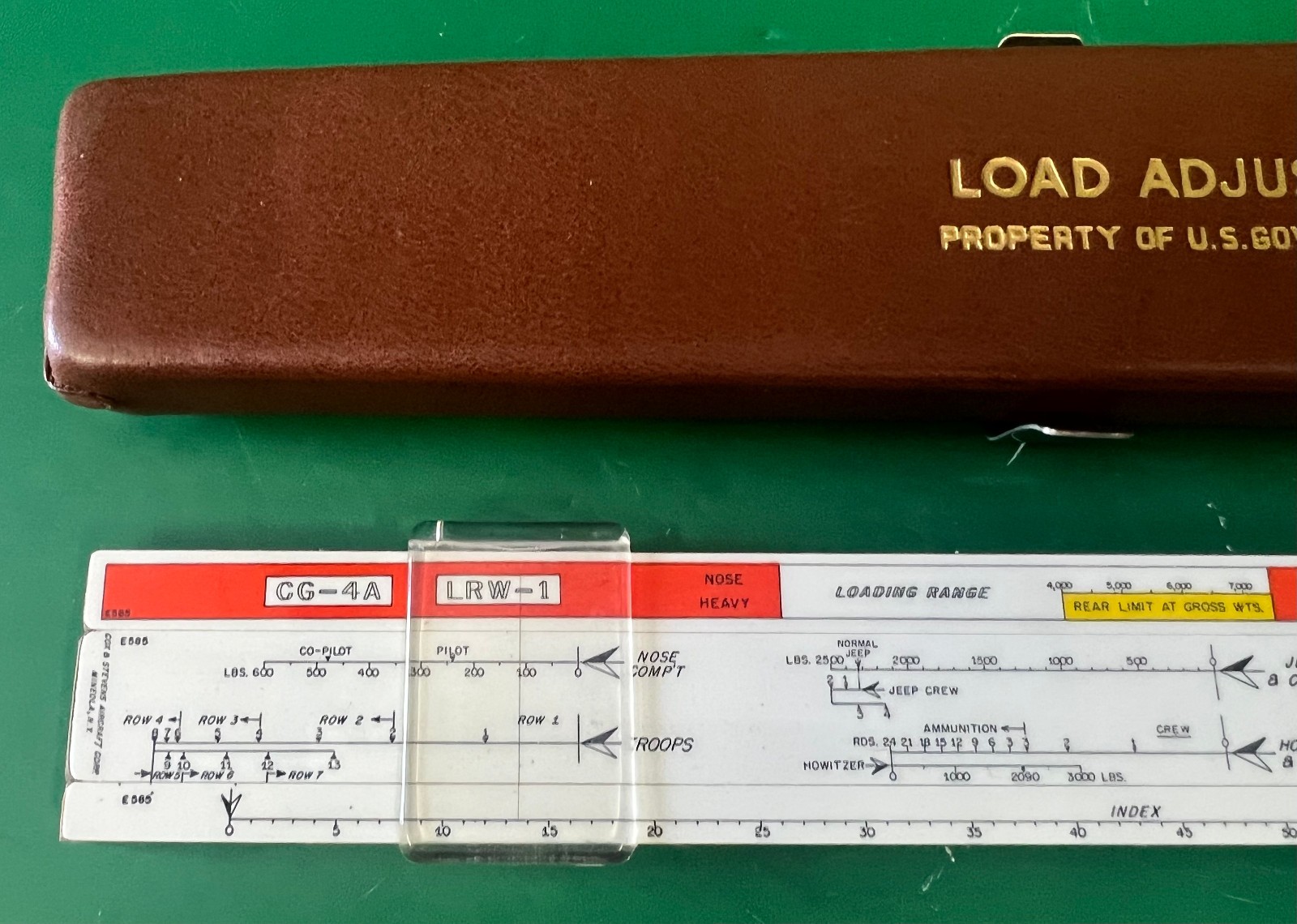 ARMY AIR FORCES CG-4A INVASION GLIDER LOAD ADJUSTER