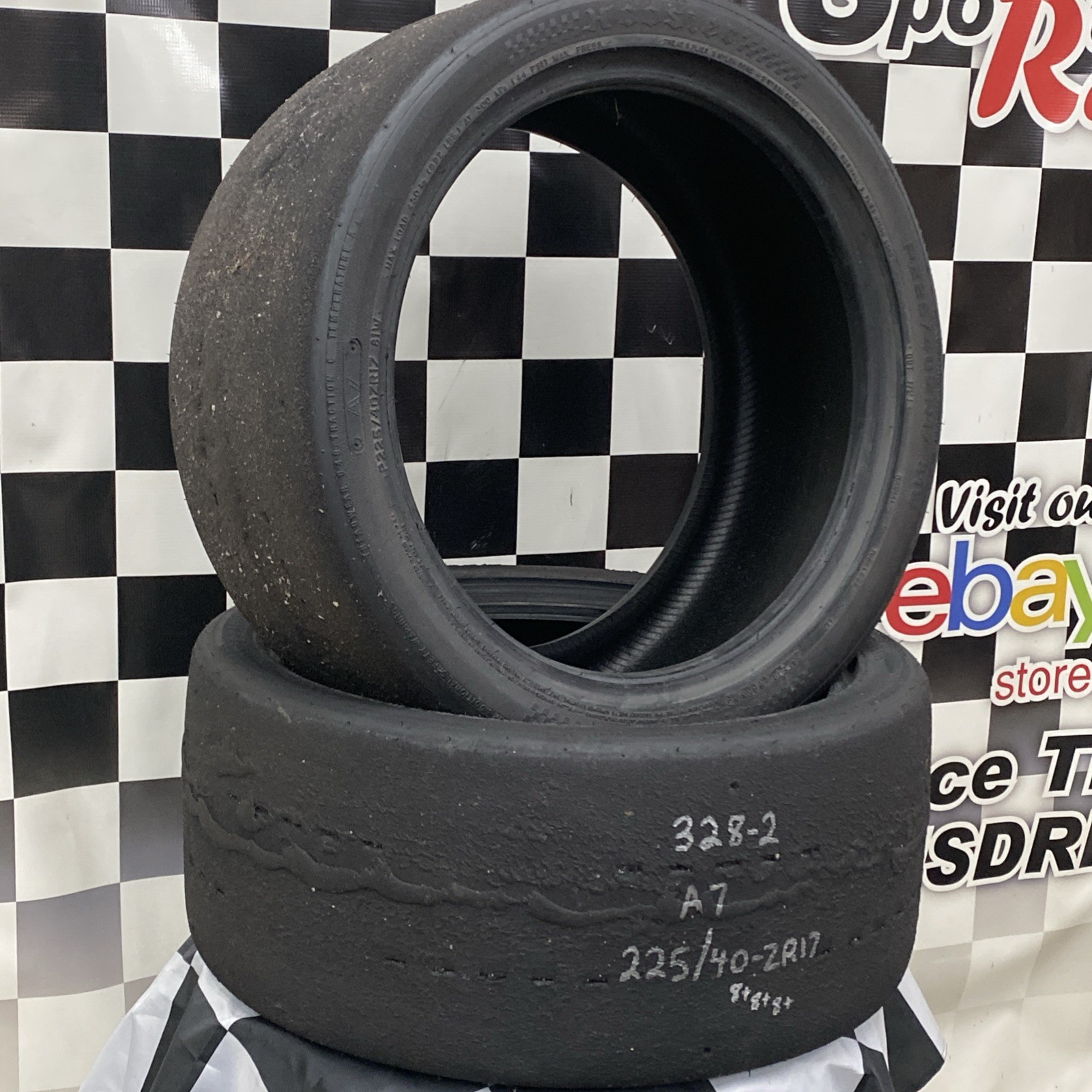 328-2 USDRRT HOOSIER DOT Road Race / Auto-X Tires 225/40-ZR17 A7