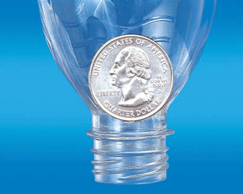 Coin In Bottle Folding Quarter Magic Pocket Trick Close Up Bite Out Gimmick Gaff