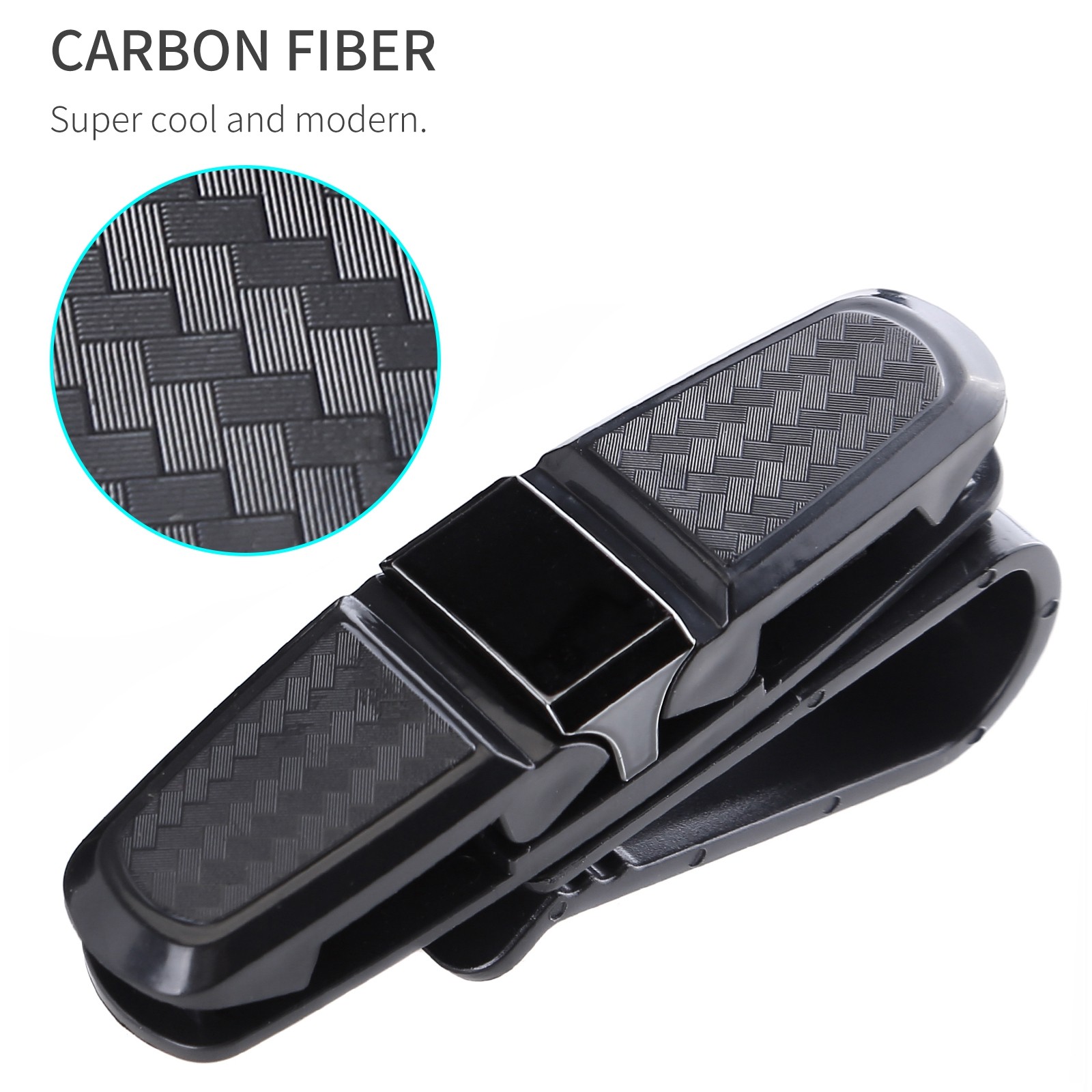 2PCS Glasses Holder for Car Sun Visor Sunglasses Holder Clip Hanger Eyeglasses