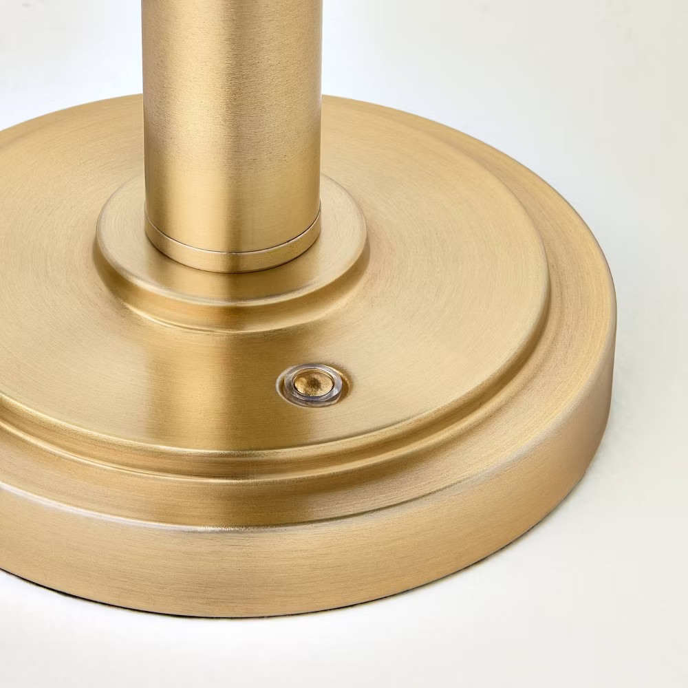 Glass Shade Table Lamp Green - Hearth & Hand with Magnolia