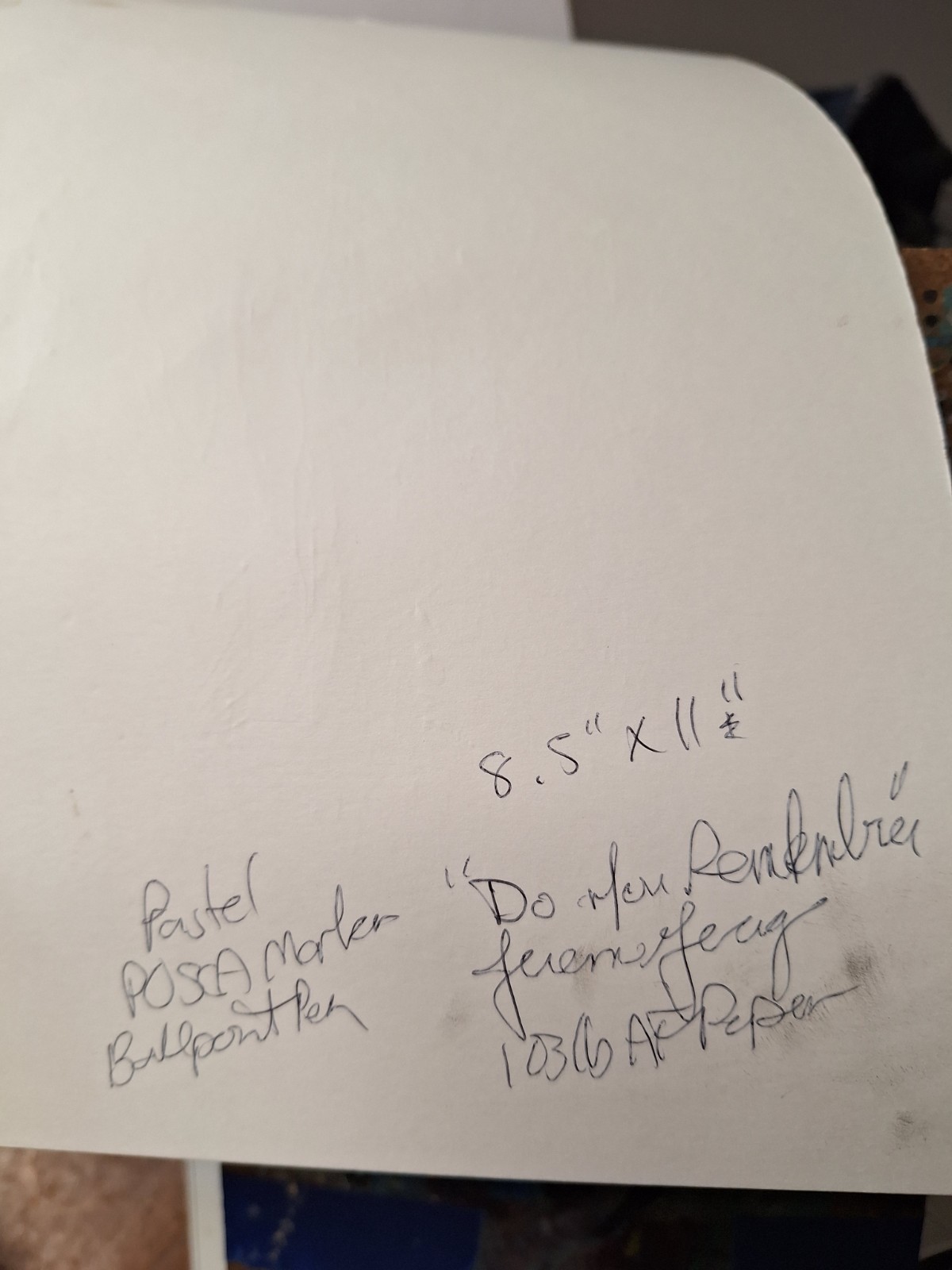 8.5x11 in Woman Remembering When Heavy 103 lb Paper Mixed Media Art