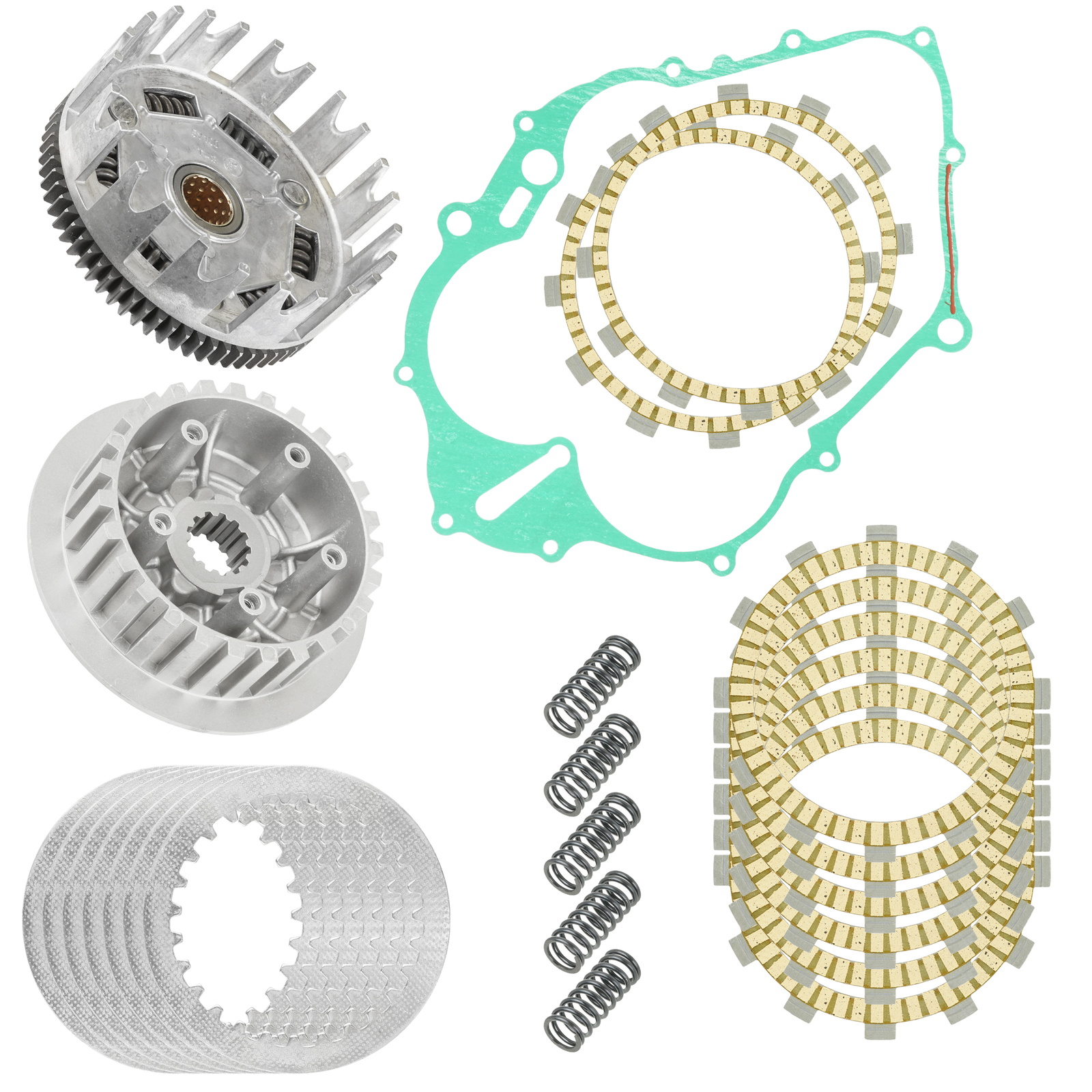 Clutch Friction Steel Plate Hub Gear For Yamaha Raptor 660 YFM660R 2001 - 2005