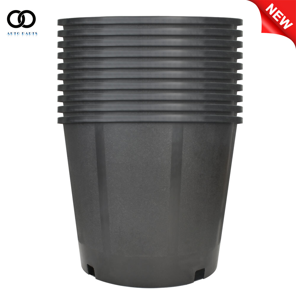 Heavy Duty 3 Gallon Premium Plastic Nursery Pots Flower Plant Pots 10 Pack