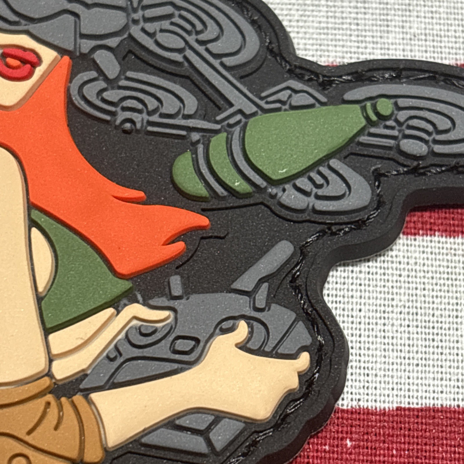 PvC 3D Drone Girl Flyin High Morale Tactical Hook And Loop Patch LG 3.5x2.5”