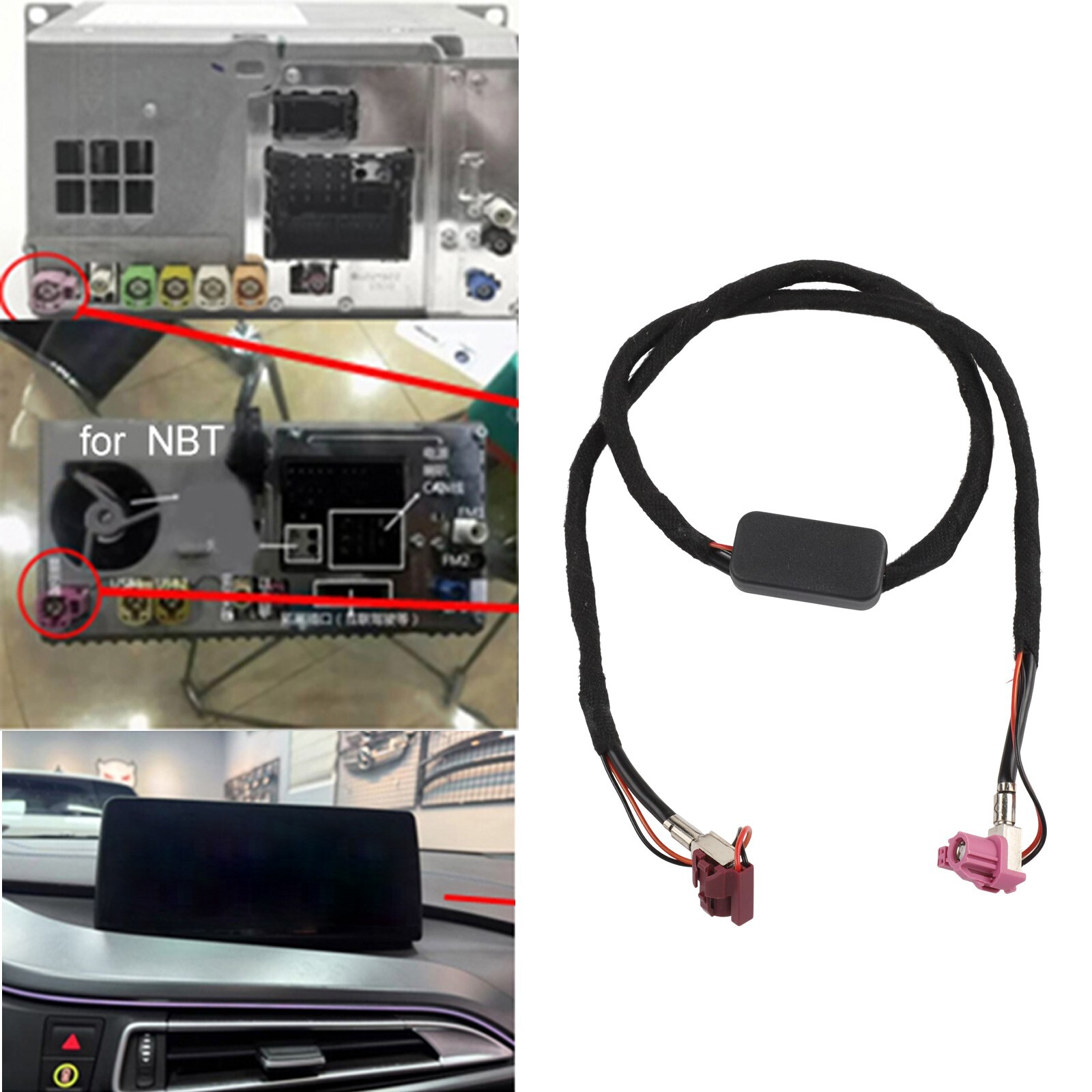 For BMW NBT for EVO Video Cable LVDS Line kabel Display Connection Cable 9V
