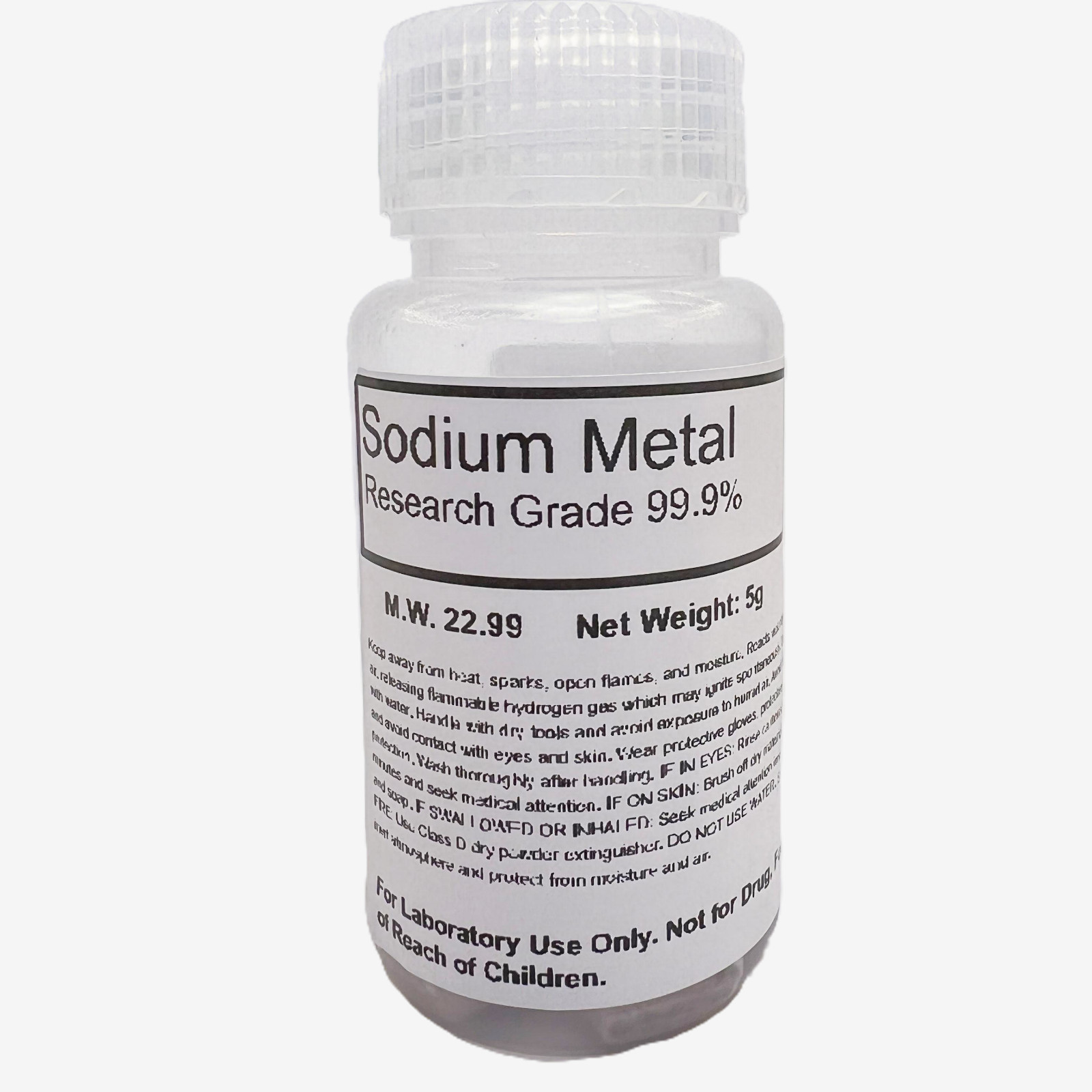 Sodium Metal (Na) Periodic Table Alkali Element Sample PP Bottle (5g 10g 20g)