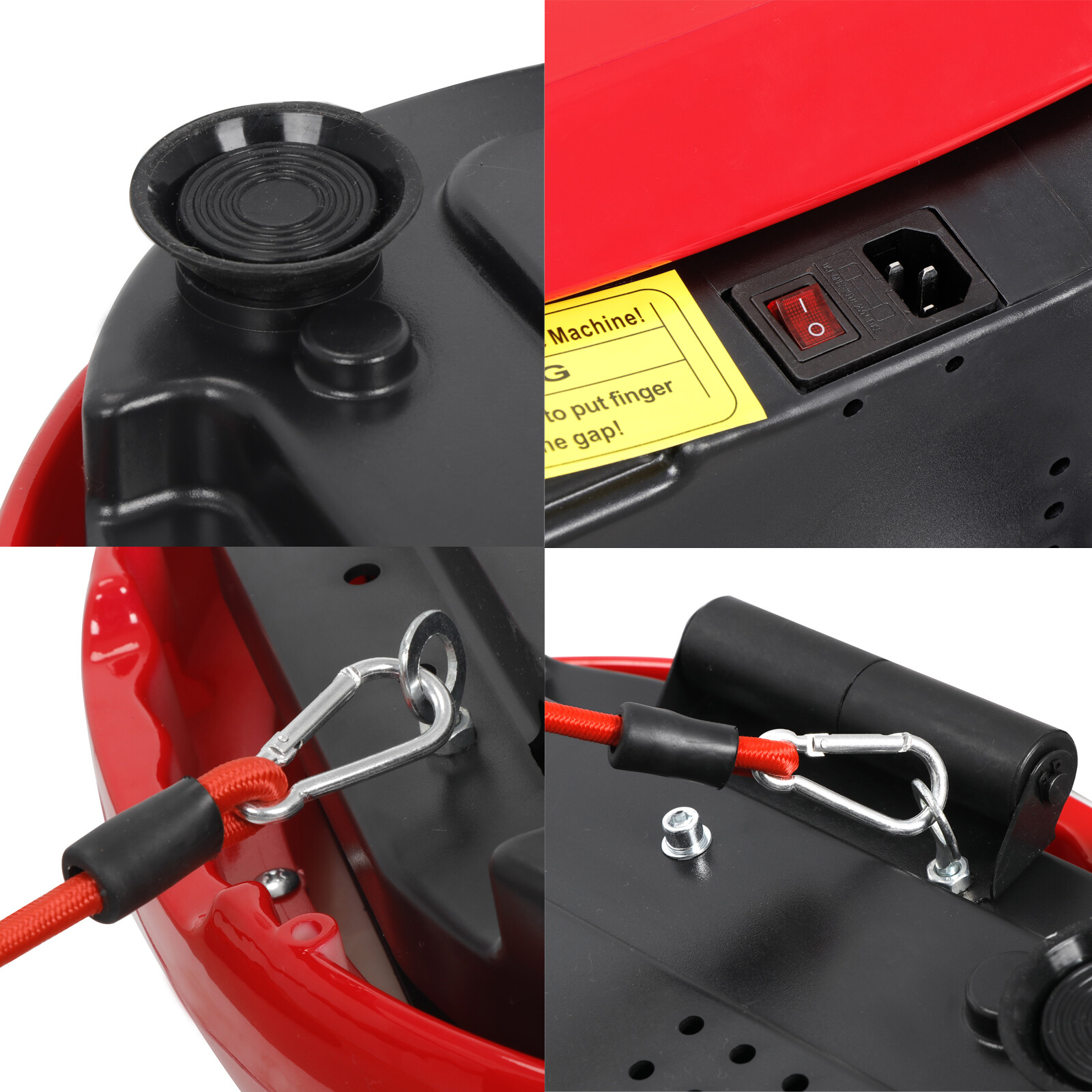 Vibration Platform Machine Crazy Fit Massage Full Body Fitness W/Bluetooth Red