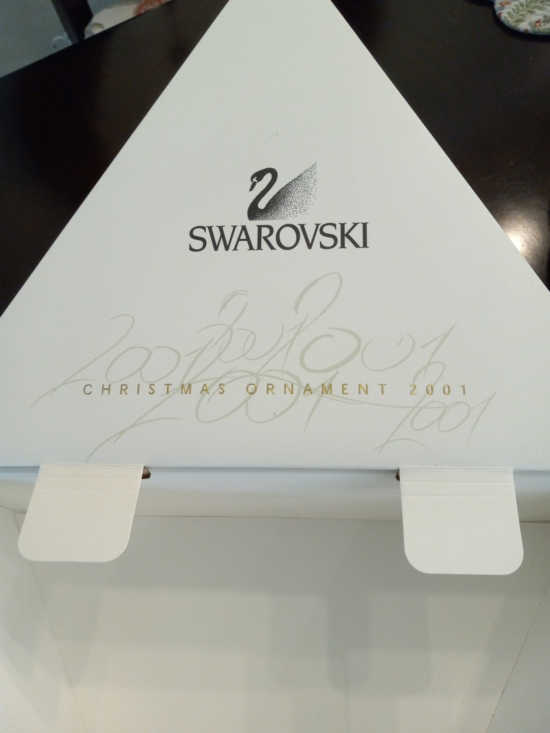 RARE Swarovski 2001 Large Snowflake Christmas Ornament w/ 14.5" Dealership Box