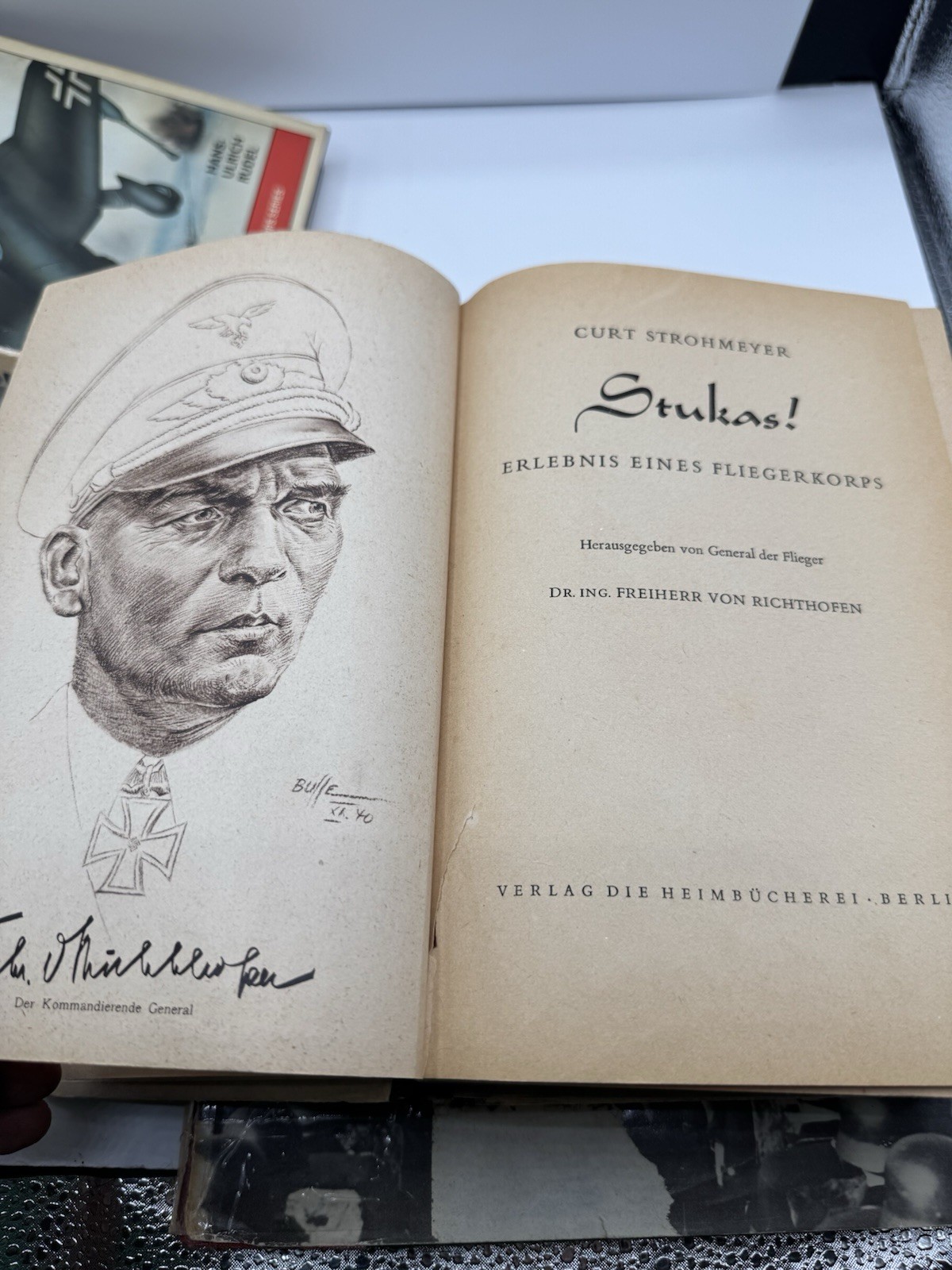 4x WWII German Elite Troops & Stuka Pilot Books