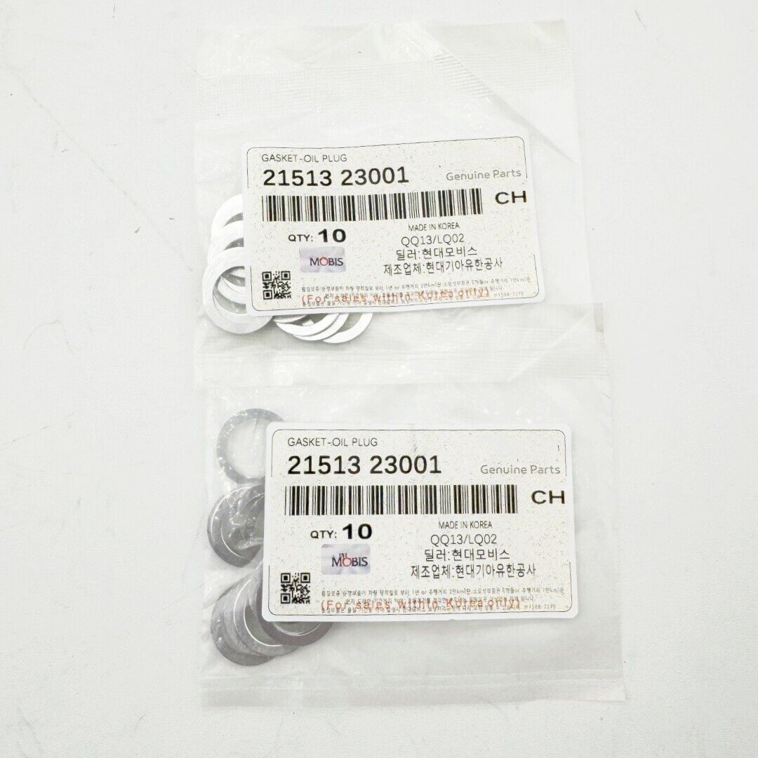 New 20x Oil Pan Drain Plug Washers Gaskets 21513-23001 For Hyundai Kia